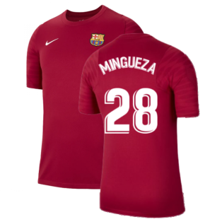 2021-2022 Barcelona Training Shirt (Noble Red) (MINGUEZA 28)
