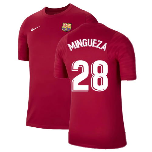2021-2022 Barcelona Training Shirt (Noble Red) (MINGUEZA 28) 2021-2022 Barcelona Training Shirt (Noble Red) (MINGUEZA 28)