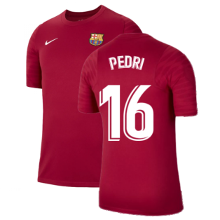 2021-2022 Barcelona Training Shirt (Noble Red) (PEDRI 16)