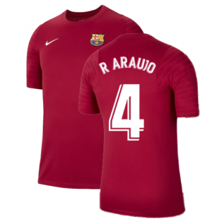 2021-2022 Barcelona Training Shirt (Noble Red) (R ARAUJO 4)