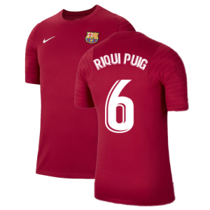2021-2022 Barcelona Training Shirt (Noble Red) (RIQUI PUIG 6)
