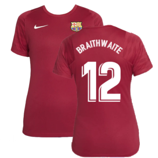 2021-2022 Barcelona Training Shirt (Noble Red) - Womens (BRAITHWAITE 12)