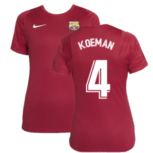 2021-2022 Barcelona Training Shirt (Noble Red) - Womens (KOEMAN 4)