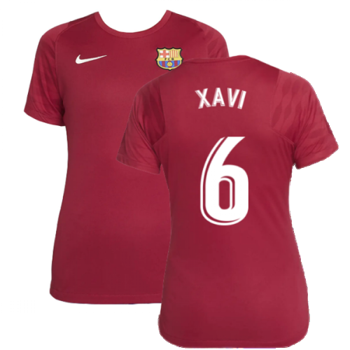 2021-2022 Barcelona Training Shirt (Noble Red) - Womens (XAVI 6)  2021-2022 Barcelona Training Shirt (Noble Red) - Womens (XAVI 6)