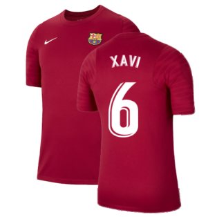 2021-2022 Barcelona Training Shirt (Noble Red) (XAVI 6)
