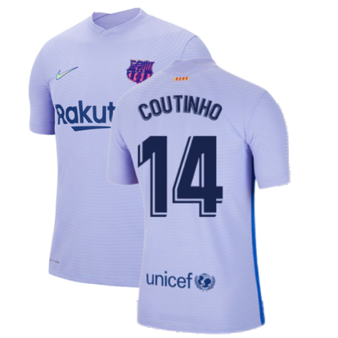 2021-2022 Barcelona Vapor Away Shirt (COUTINHO 14)