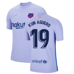 2021-2022 Barcelona Vapor Away Shirt (KUN AGUERO 19)
