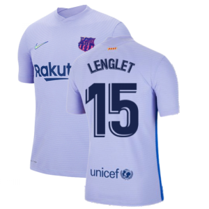 2021-2022 Barcelona Vapor Away Shirt (LENGLET 15)