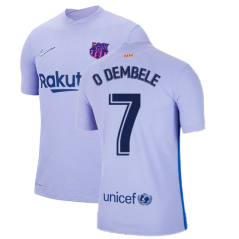 2021-2022 Barcelona Vapor Away Shirt (O DEMBELE 7)