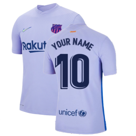 2021-2022 Barcelona Vapor Away Shirt (Your Name)