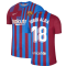 2021-2022 Barcelona Vapor Match Home Shirt (JORDI ALBA 18)