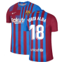 2021-2022 Barcelona Vapor Match Home Shirt (JORDI ALBA 18)