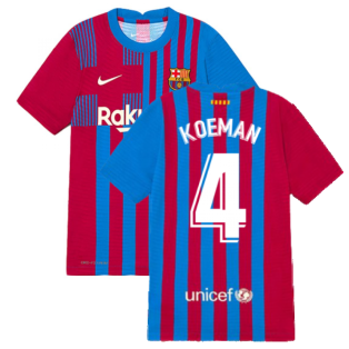 2021-2022 Barcelona Vapor Match Home Shirt (Kids) (KOEMAN 4)