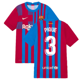 2021-2022 Barcelona Vapor Match Home Shirt (Kids) (PIQUE 3)