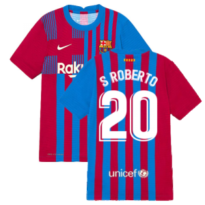 2021-2022 Barcelona Vapor Match Home Shirt (Kids) (S ROBERTO 20)