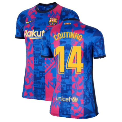 2021-2022 Barcelona Womens 3rd Shirt (COUTINHO 14)