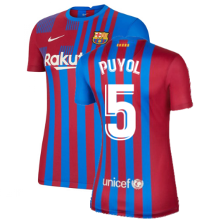2021-2022 Barcelona Womens Home Shirt (PUYOL 5)