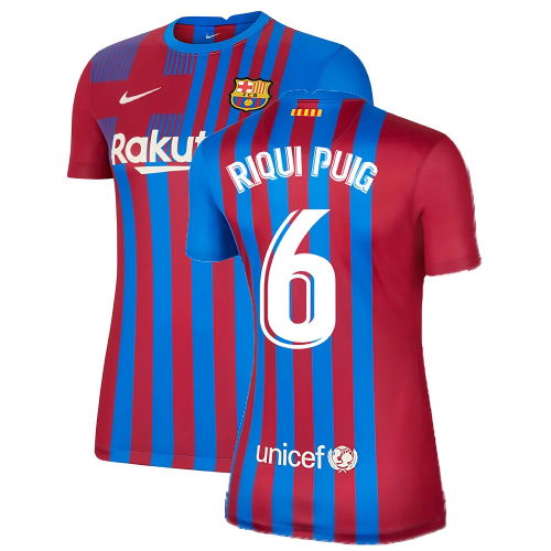2021-2022 Barcelona Womens Home Shirt (RIQUI PUIG 6) 2021-2022 Barcelona Womens Home Shirt (RIQUI PUIG 6)