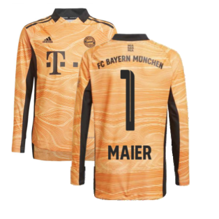 2021-2022 Bayern Munich Home Goalkeeper Shirt (Orange) (MAIER 1)