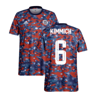 2021-2022 Bayern Munich Pre-Match Jersey (Dark Marine) - Kids (KIMMICH 6)