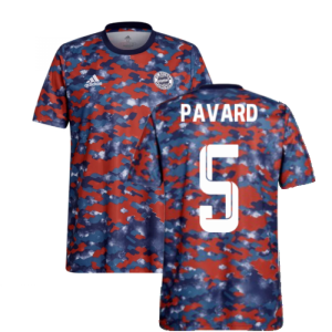 2021-2022 Bayern Munich Pre-Match Jersey (Dark Marine) - Kids (PAVARD 5)