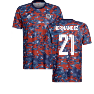 2021-2022 Bayern Munich Pre-Match Shirt (Dark Marine) - Kids (HERNANDEZ 21)