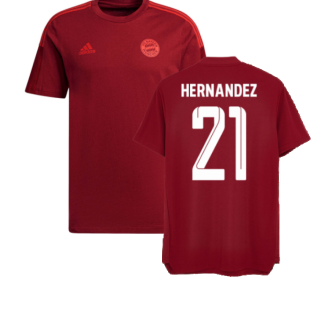 2021-2022 Bayern Munich Training Tee (Red) (HERNANDEZ 21)