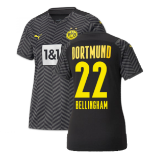 2021-2022 Borussia Dortmund Away Shirt (Ladies) (BELLINGHAM 22)
