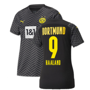 2021-2022 Borussia Dortmund Away Shirt (Ladies) (HAALAND 9)