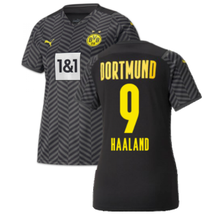 2021-2022 Borussia Dortmund Away Shirt (Ladies) (HAALAND 9)