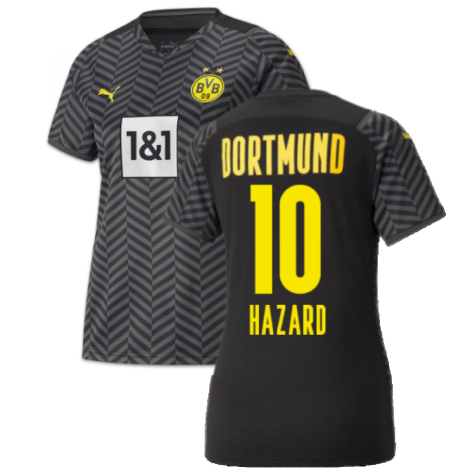 2021-2022 Borussia Dortmund Away Shirt (Ladies) (HAZARD 10)