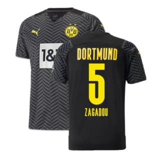 2021-2022 Borussia Dortmund Away Shirt (ZAGADOU 5)