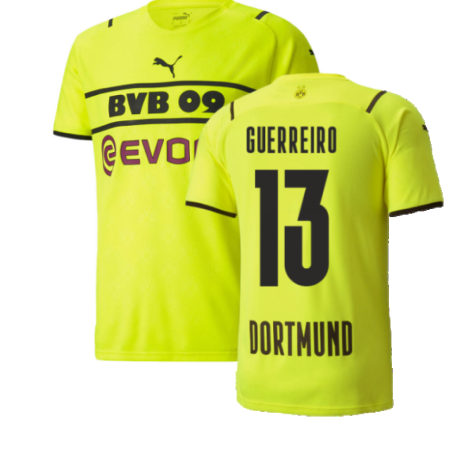 2021-2022 Borussia Dortmund CUP Shirt (Kids) (GUERREIRO 13)