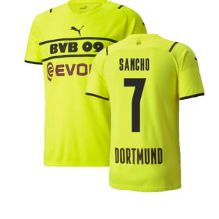 2021-2022 Borussia Dortmund CUP Shirt (Kids) (SANCHO 7)