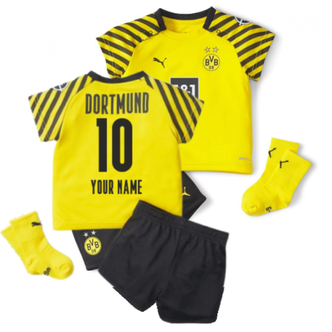 2021-2022 Borussia Dortmund Home Baby Kit (Your Name)