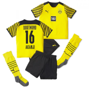 2021-2022 Borussia Dortmund Home Mini Kit (AKANJI 16)