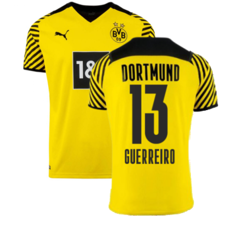 2021-2022 Borussia Dortmund Home Shirt (GUERREIRO 13)