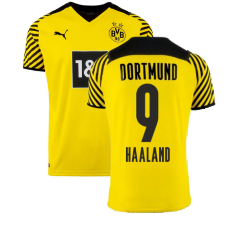 2021-2022 Borussia Dortmund Home Shirt (HAALAND 9)