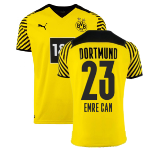 2021-2022 Borussia Dortmund Home Shirt (Kids) (EMRE CAN 23)