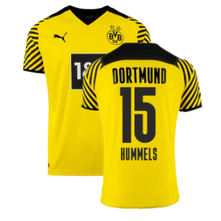 2021-2022 Borussia Dortmund Home Shirt (Kids) (HUMMELS 15)