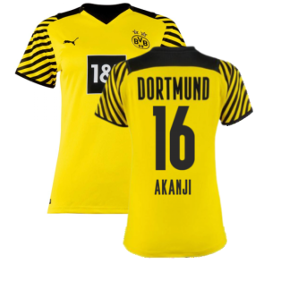2021-2022 Borussia Dortmund Home Shirt (Ladies) (AKANJI 16)