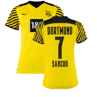 2021-2022 Borussia Dortmund Home Shirt (Ladies) (SANCHO 7)