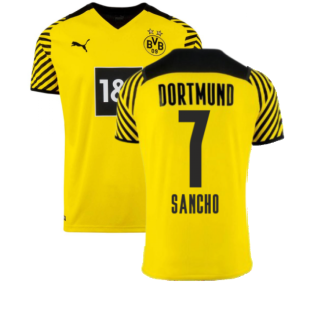 2021-2022 Borussia Dortmund Home Shirt (SANCHO 7)