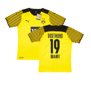 2021-2022 Borussia Dortmund Player Issue Home Shirt (BRANDT 19)