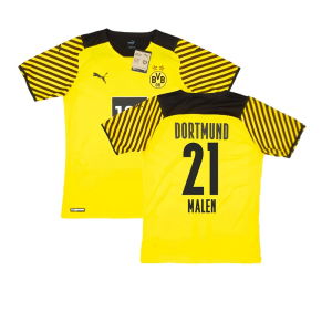 2021-2022 Borussia Dortmund Player Issue Home Shirt (MALEN 21)