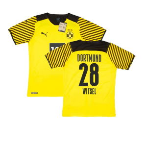 2021-2022 Borussia Dortmund Player Issue Home Shirt (WITSEL 28)