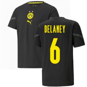 2021-2022 Borussia Dortmund Pre Match Shirt (Black) - Kids (DELANEY 6)