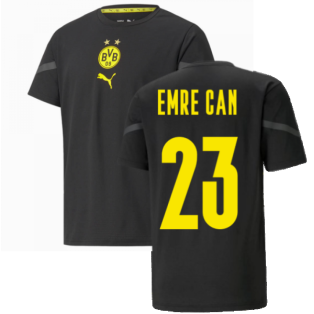 2021-2022 Borussia Dortmund Pre Match Shirt (Black) - Kids (EMRE CAN 23)