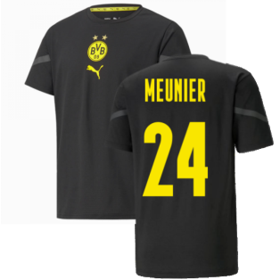 2021-2022 Borussia Dortmund Pre Match Shirt (Black) - Kids (MEUNIER 24)
