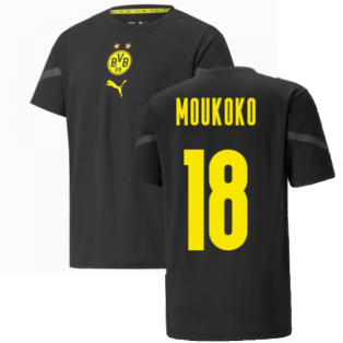 2021-2022 Borussia Dortmund Pre Match Shirt (Black) - Kids (MOUKOKO 18)